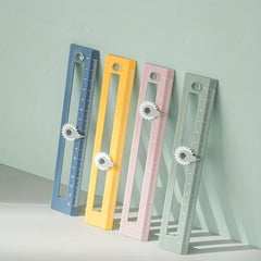 6 Inch Pocket Ruler Multifunctional Creative Ruler For School Office Student