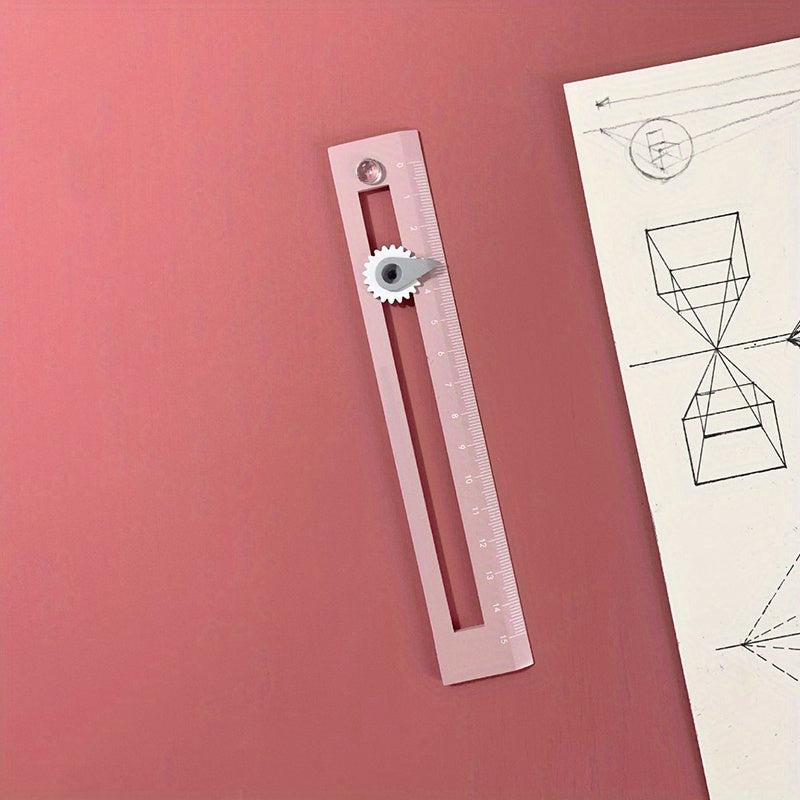 6 Inch Pocket Ruler Multifunctional Creative Ruler For School Office Student