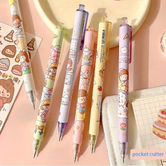 Pack Of 4 Fine Tools Pen Set Easy To Carry Press Type Pen