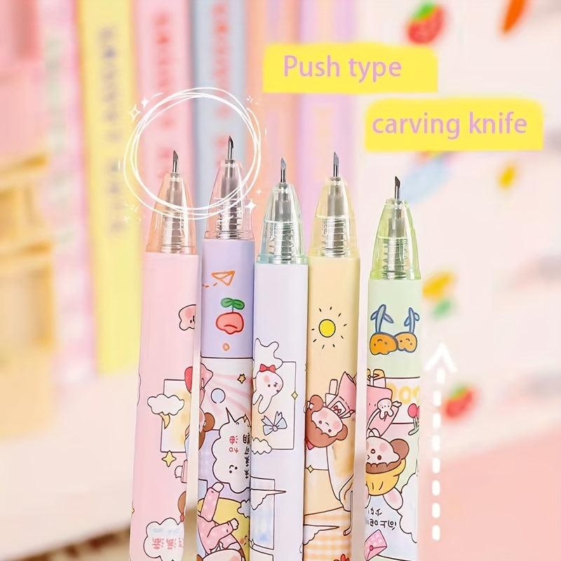 Pack Of 4 Fine Tools Pen Set Easy To Carry Press Type Pen