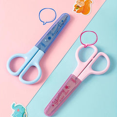 2pcs Stationery Scissors For Students Safe DIY Small Scissors