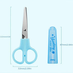 2pcs Stationery Scissors For Students Safe DIY Small Scissors