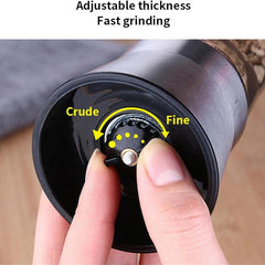2pcs Pepper Grinder Sea Salt Ginder Glass Spice Mill Manual Pepper Mil