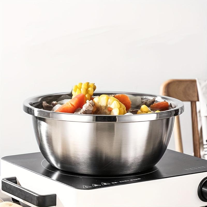 Stainless Steel Mixing Bowl for Washing Fruits and Vegetables