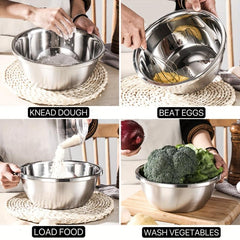 Stainless Steel Mixing Bowl for Washing Fruits and Vegetables