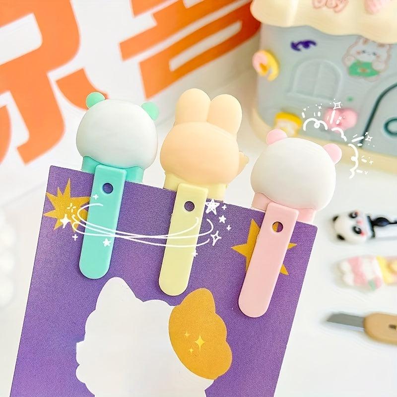 6pcs Cartoon Portable Student Diy Hand-cut Paper Set