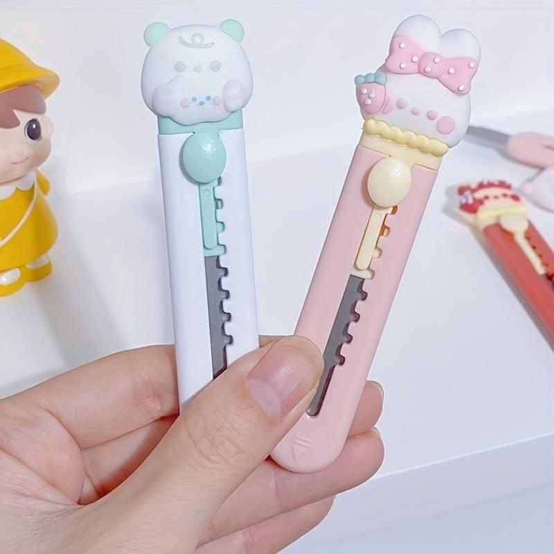 6pcs Cartoon Portable Student Diy Hand-cut Paper Set