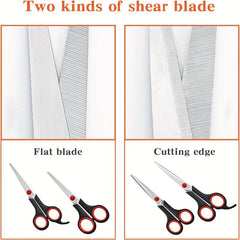 4pcs Stainless Steel Scissors All Purpose Ergonomic Comfort Grip Sharp Scissors