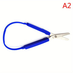 Mini Stainless Steel Loop Scissors DIY Art Craft Paper Cutting