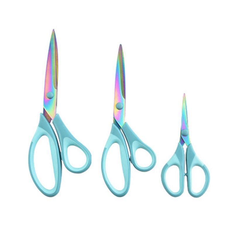 3 Pack Craft Scissors Titanium Blades Soft Grip Handle Multipurpose Shears