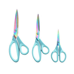 3 Pack Craft Scissors Titanium Blades Soft Grip Handle Multipurpose Shears