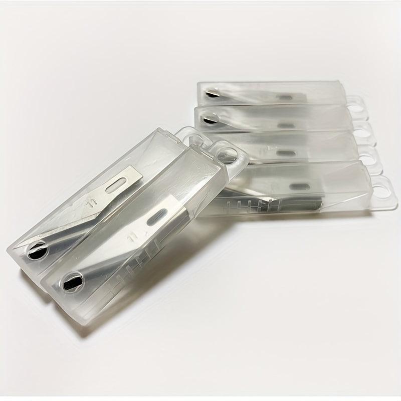 10pcs Plastic Box Paper Cuttings Carving Blade Model Making Blade