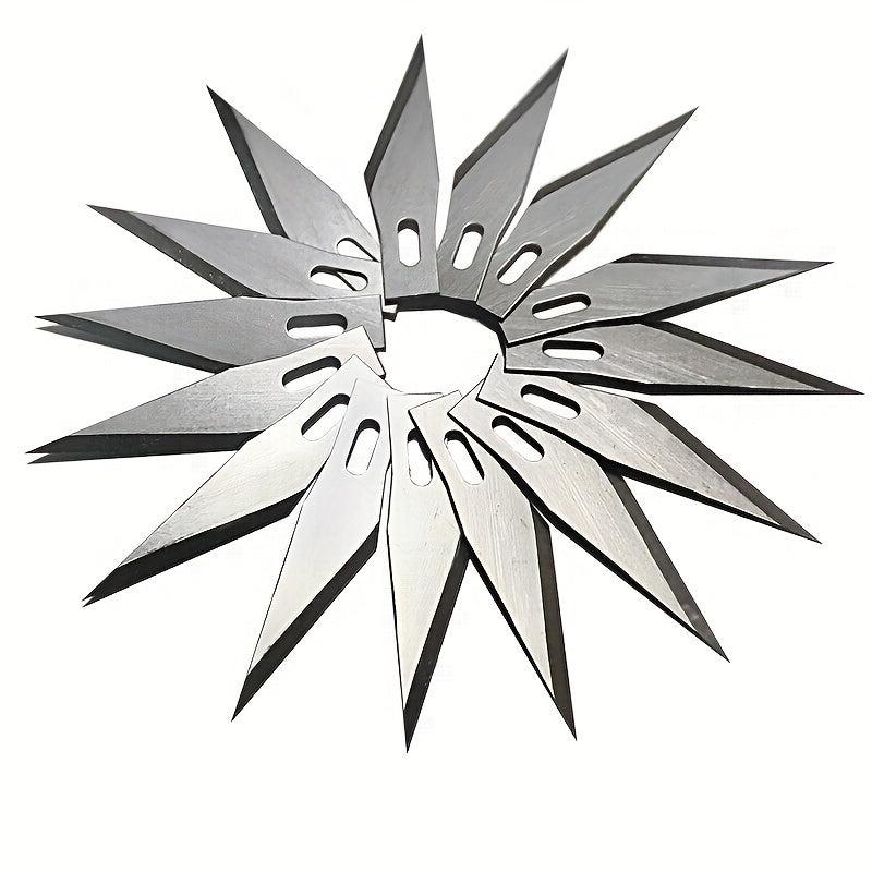 10pcs Plastic Box Paper Cuttings Carving Blade Model Making Blade