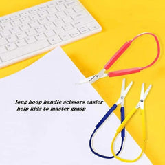 6pcs Loop Scissors for DIY Crafts with Easy Grip Handles