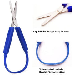 6pcs Loop Scissors for DIY Crafts with Easy Grip Handles