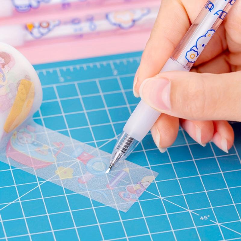 3pcs Utility Press Pen Paper Cutting Journal Diary Pen Small