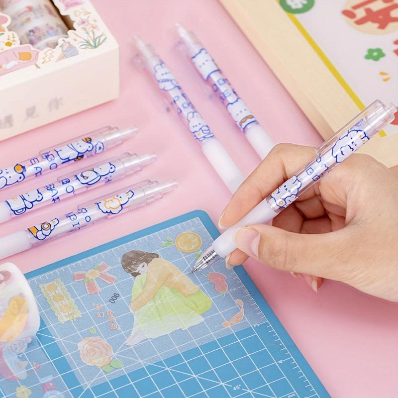 3pcs Utility Press Pen Paper Cutting Journal Diary Pen Small