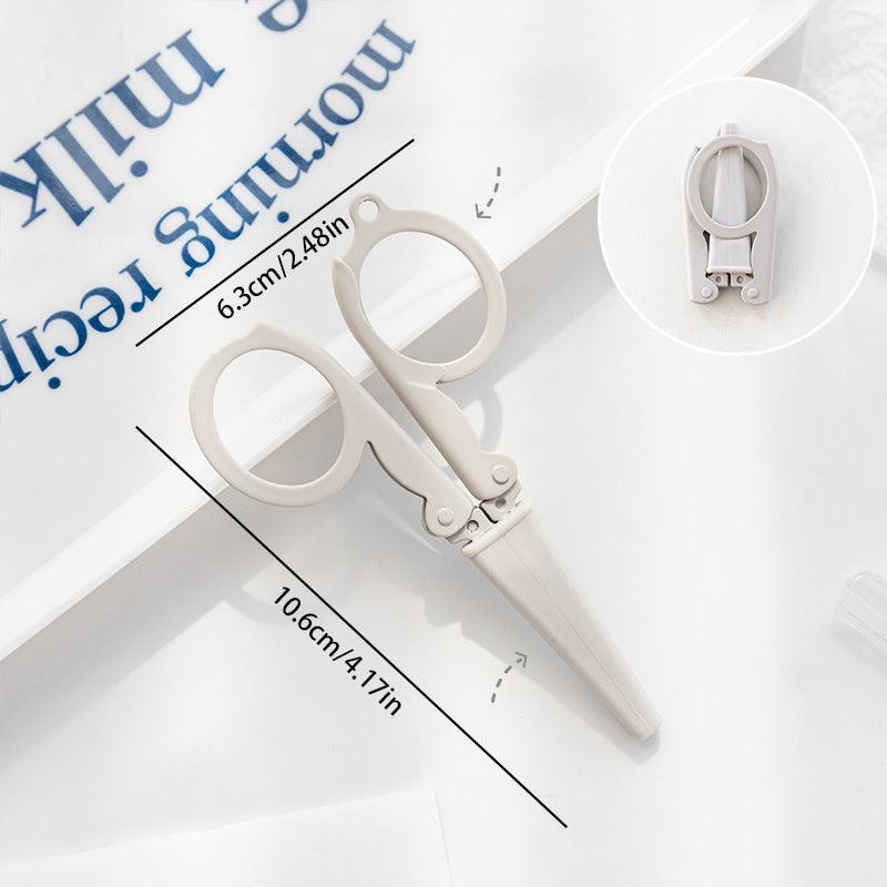 Portable Folding Scissors Cutter Key Chain Office Supplies