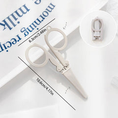 Portable Folding Scissors Cutter Key Chain Office Supplies