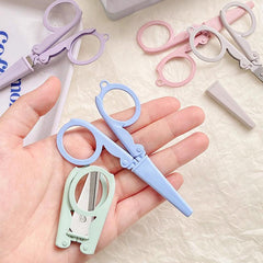 Portable Folding Scissors Cutter Key Chain Office Supplies