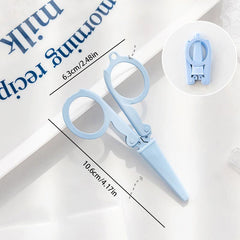 Portable Folding Scissors Cutter Key Chain Office Supplies
