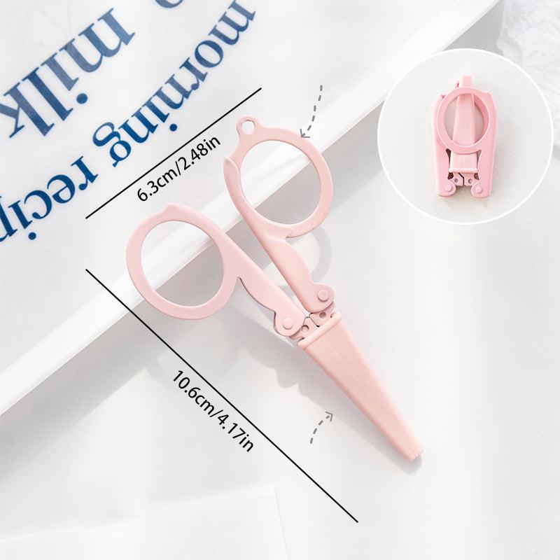 Portable Folding Scissors Cutter Key Chain Office Supplies