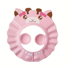 Baby Waterproof Bath Cap Adjustable Soft Visor Hat for Shower