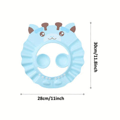 Baby Waterproof Bath Cap Adjustable Soft Visor Hat for Shower