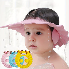 Baby Waterproof Bath Cap Adjustable Soft Visor Hat for Shower