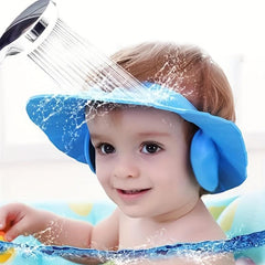 Waterproof Baby Shower Cap For Kids Silicone Shampoo Cap