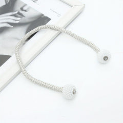 Magnetic Curtain Tiebacks with Pearl Ball Window Holdbacks - 5 Options