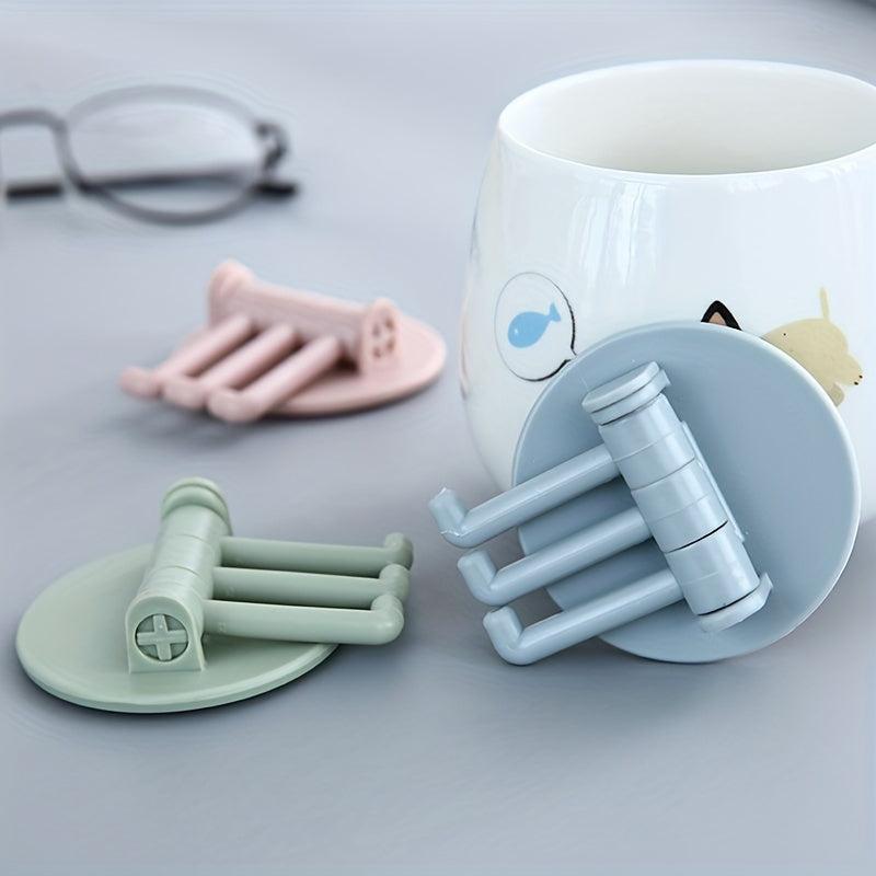 3-Branch Rotatable Seamless Adhesive Hook Wall Hanger