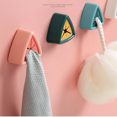 4pcs Bathroom Towel Holder Portable Towel Hook Toilet Bathroom Hook