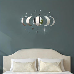 20pcs Star And Moon Acrylic Wall Stickers Ramadan Kareem Decor