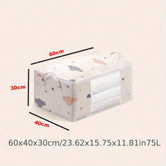 Moisture Proof Organizer Box Quilt Clothes Storage Bag