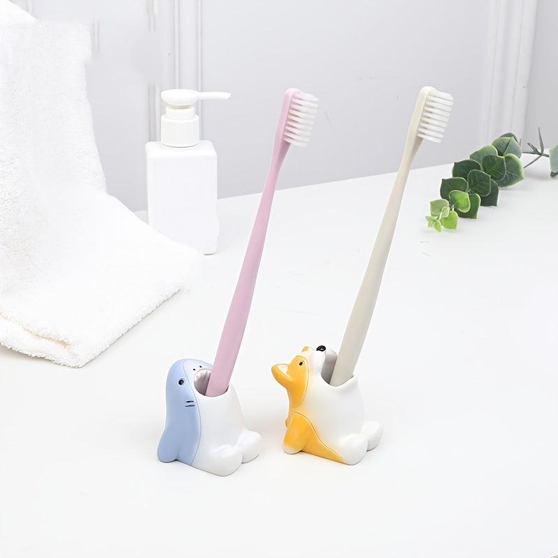 1pc Cartoon Toothbrush Holder Creative Toothbrush Rack Storage Rack