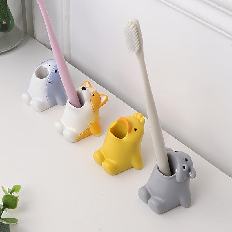 1pc Cartoon Toothbrush Holder Creative Toothbrush Rack Storage Rack