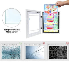 2pcs Children's Art Frame 8.3x11.8 Wooden Display