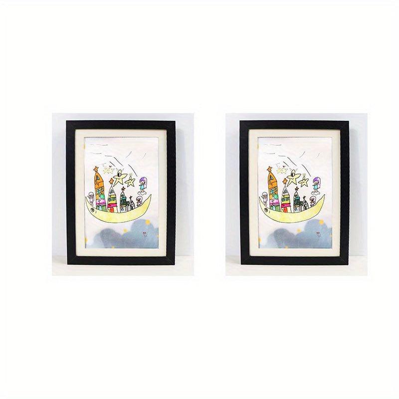 2pcs Children's Art Frame 8.3x11.8 Wooden Display