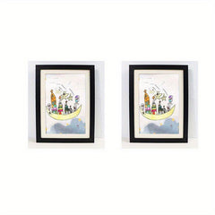 2pcs Children's Art Frame 8.3x11.8 Wooden Display