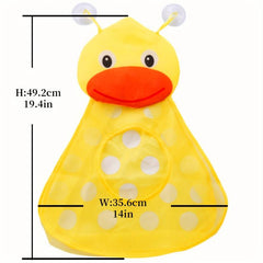 Kids Mesh Bath Toy Organizer - Bathtub Toy Storage Bag
