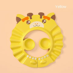Adjustable Waterproof Giraffe Baby Shower Cap