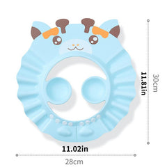 Adjustable Waterproof Giraffe Baby Shower Cap