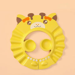Adjustable Waterproof Giraffe Baby Shower Cap