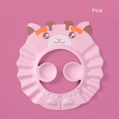 Adjustable Waterproof Giraffe Baby Shower Cap