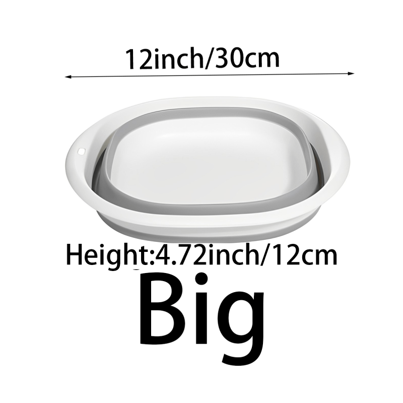 Portable Folding Cleaning Bucket Silicone Wash Basin