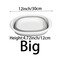 Portable Folding Cleaning Bucket Silicone Wash Basin