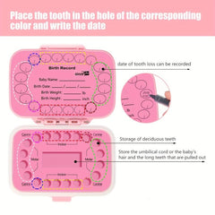 Baby Teeth Keepsake Box Girl Boy Teeth Organizer Preserve