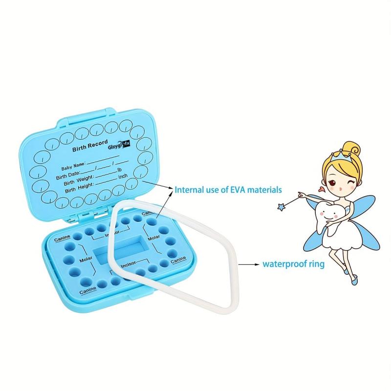 Baby Teeth Keepsake Box Girl Boy Teeth Organizer Preserve