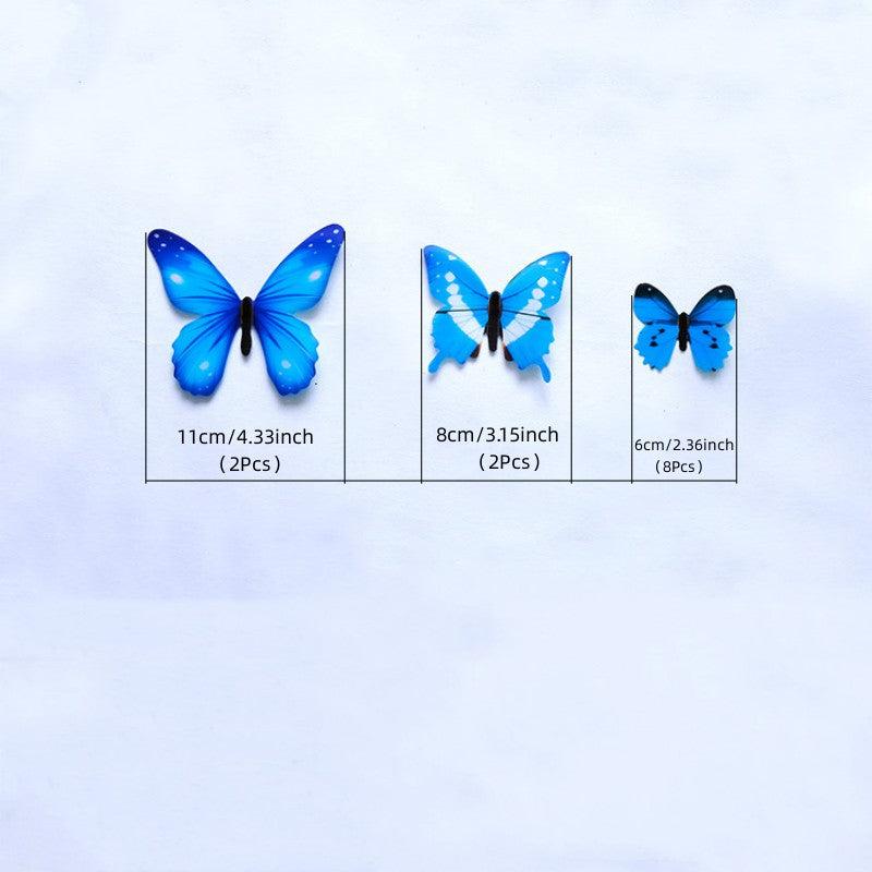 12pcs 3D Butterfly Wall Sticker PVC Home Decoration Wall Decal